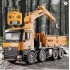 Huina 1538 RC Dump Truck 1:14 26CH Alloy Remote Control Grabing Wood Crane Construction Engineering Vehicle Model 