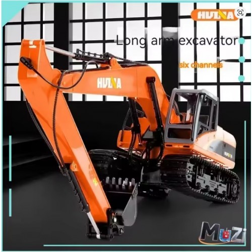 Huina 1551 fifteen Channels 1:14 Remote Control Alloy Long Arm Excavator Children'S Electric Toy Engineering Vehicle Model Toy