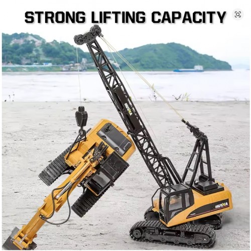 HUINA 1572 1:14 RC Truck Crane | 15CH Metal Alloy Construction Vehicle 2.4GHz HUINA 1572 1:14 RC Truck Crane | 15CH Metal Alloy Construction Vehicle 2.4GHz