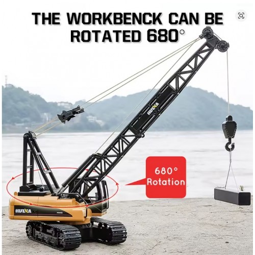 HUINA 1572 1:14 RC Truck Crane | 15CH Metal Alloy Construction Vehicle 2.4GHz HUINA 1572 1:14 RC Truck Crane | 15CH Metal Alloy Construction Vehicle 2.4GHz