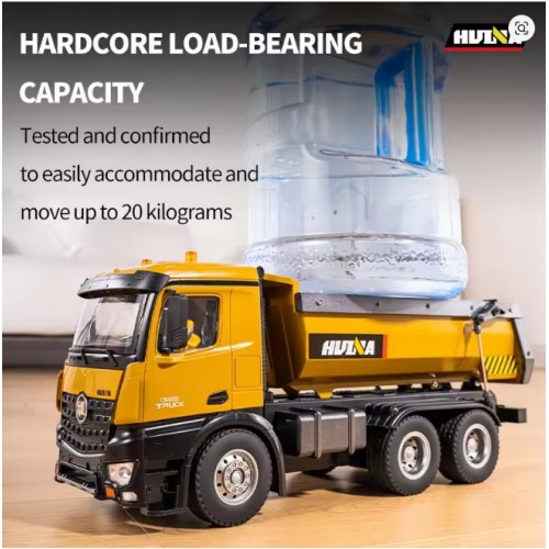 HuiNa 1573 1/14 RC Truck 10 Channel 2.4G Remote Control Loader Truck Engineering Vehicle RC Toy 