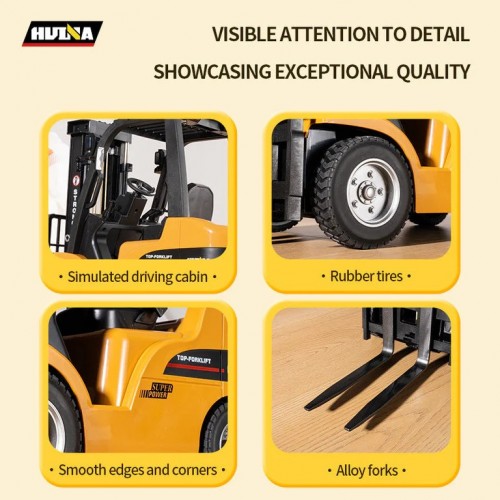 Huina 1577H RC Forklift – 1/10 Scale Semi-Alloy 10-Channel RC Forklift