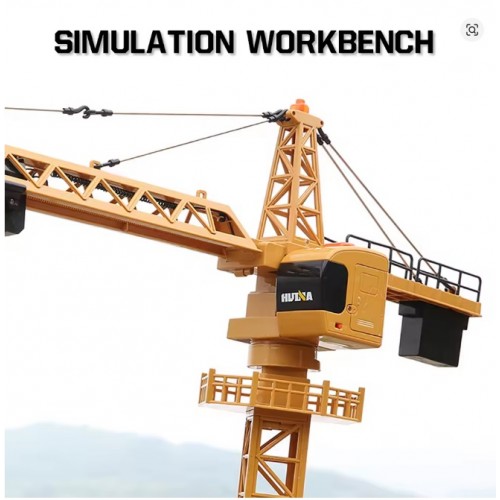 Huina 1585 Remote Control Alloy Tower Crane Children's Electric Remote Control Engineering Crane