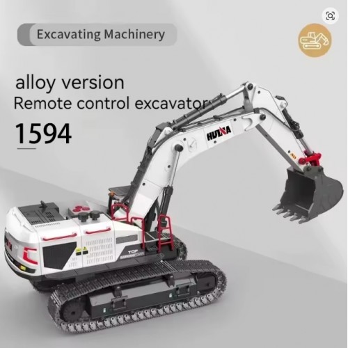 Huina1594 1/14 2.4GHz RC simulation alloy excavator 22-channel remote control excavator 