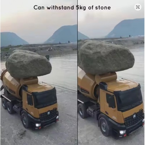 Huina 1:14 RC Cement Mixer Truck | Alloy Construction Vehicle