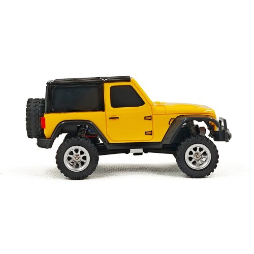 JIABAILE 3601 RTR 1/36 2.4GHz 4WD RC Rock Crawler – Mini Off-Road Climbing Truck with LED Lights, 60 Mins Playtime – Yellow