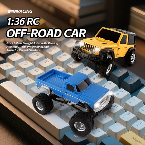 JIABAILE 3602 RTR 1/36 2.4GHz 4WD RC Rock Crawler – Mini Off-Road Climbing Truck with LED Lights, 60 Mins Playtime – Blue JIABAILE 3602 RTR 1/36 2.4GHz 4WD RC Rock Crawler – Mini Off-Road Climbing Truck with LED Lights, 60 Mins Playtime – Blue