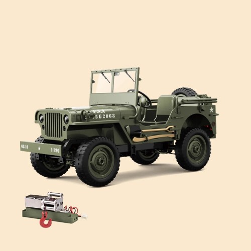 JJRC C8815 RTR 1/10 4WD RC Willys Military Truck – Rock Crawler with Metal Frame & LED Lights JJRC C8815 RTR 1/10 4WD RC Willys Military Truck – Rock Crawler with Metal Frame & LED Lights