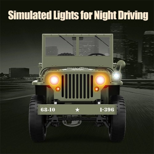 JJRC C8815 RTR 1/10 4WD RC Willys Military Truck – Rock Crawler with Metal Frame & LED Lights JJRC C8815 RTR 1/10 4WD RC Willys Military Truck – Rock Crawler with Metal Frame & LED Lights