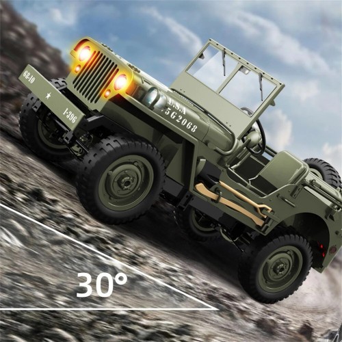 JJRC C8815 RTR 1/10 4WD RC Willys Military Truck – Rock Crawler with Metal Frame & LED Lights JJRC C8815 RTR 1/10 4WD RC Willys Military Truck – Rock Crawler with Metal Frame & LED Lights