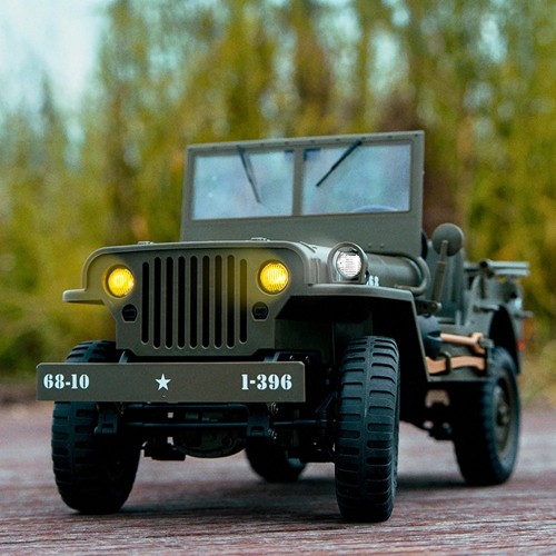 JJRC C8815 RTR 1/10 4WD RC Willys Military Truck – Rock Crawler with Metal Frame & LED Lights JJRC C8815 RTR 1/10 4WD RC Willys Military Truck – Rock Crawler with Metal Frame & LED Lights