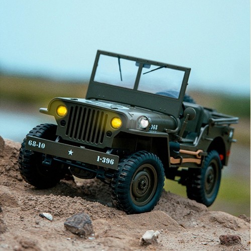 JJRC C8815 RTR 1/10 4WD RC Willys Military Truck – Rock Crawler with Metal Frame & LED Lights JJRC C8815 RTR 1/10 4WD RC Willys Military Truck – Rock Crawler with Metal Frame & LED Lights