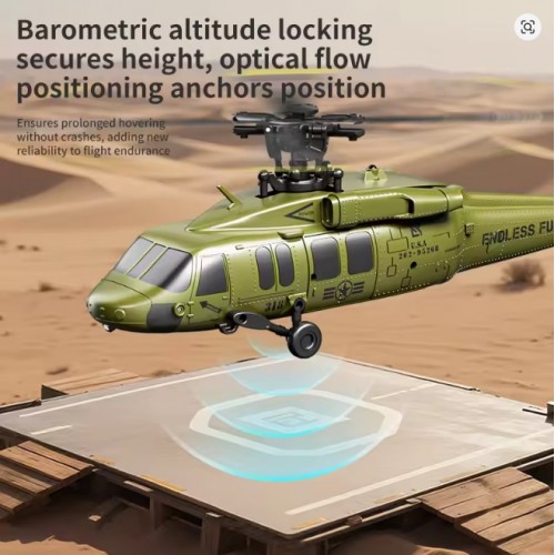 JJRC U9901 RC Helicopter 6CH Brushless Inverted Flight Stunt Remote-Control Helicopter with 6axis Gyro Plane