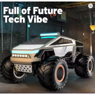 JJRC Q202 Alloy Cyberpunk RC Pickup – 1:14 Off-Road Remote Control Car for Kids