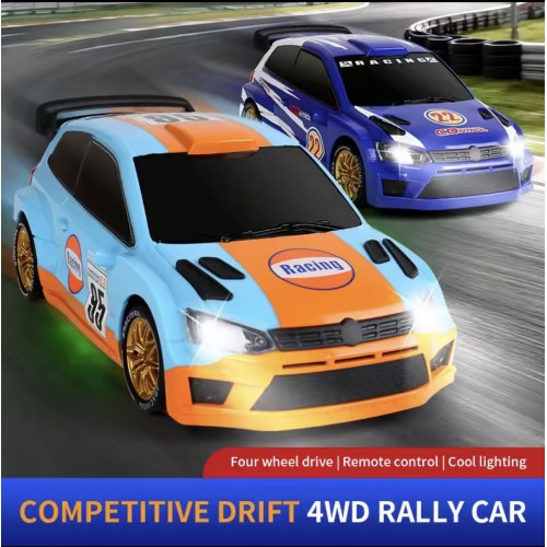 JJRC Q233 Mini 4WD RC Drift Car with LED Lights & Spray – 2.4G High Speed Remote Control Racing Car