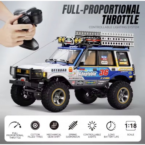 JXC LR1801 1/18 Scale 4WD RC Rock Crawler – Dual Speed Off-Road Remote Control Car (RTR)