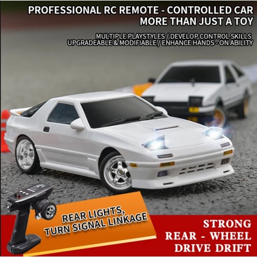 LDRC 1802 RTR 1/18 2.4G RWD RC Car FC Racing Drift Gyro On-Road Full Proportional Vehicles Models Toys - White & Silver LDRC 1802 RTR 1/18 2.4G RWD RC Car FC Racing Drift Gyro On-Road Full Proportional Vehicles Models Toys - White & Silver
