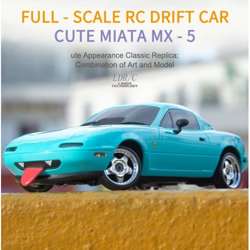 LDRC 1804 RTR 1/18 2.4G RWD RC Car Drift for Mazda MX-5 Gyro LED Light On-Road Full Proportional Racing Vehicles Models Toys - Blue & pINK LDRC 1804 RTR 1/18 2.4G RWD RC Car Drift for Mazda MX-5 Gyro LED Light On-Road Full Proportional Racing Vehicles Models Toys - Blue & pINK