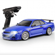 LDRC 1899/A99 RTR 1/18 2.4G RWD RC Car Drift GTR R34 Optional Gyro LED Light On-Road Full Proportional Alloy Body Shell Racing Vehicles Models Toys LDRC 1899/A99 RTR 1/18 2.4G RWD RC Car Drift GTR R34 Optional Gyro LED Light On-Road Full Proportional Alloy Body Shell Racing Vehicles Models Toys