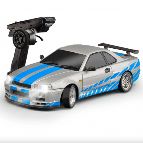 LDRC 1899/A99 RTR 1/18 2.4G RWD RC Car Drift GTR R34 Optional Gyro LED Light On-Road Full Proportional Alloy Body Shell Racing Vehicles Models Toys LDRC 1899/A99 RTR 1/18 2.4G RWD RC Car Drift GTR R34 Optional Gyro LED Light On-Road Full Proportional Alloy Body Shell Racing Vehicles Models Toys
