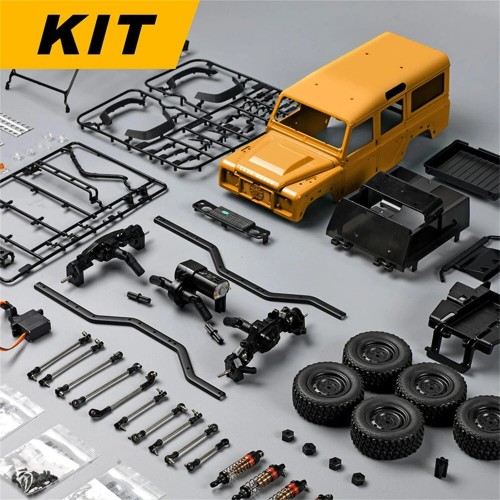 MNRC MN111 1:18 DIY Kit RC Rock Crawler – 4X4 Off-Road Truck with LED Lights, Portal Axle & Alloy Shell (Multicolor) MNRC MN111 1:18 DIY Kit RC Rock Crawler – 4X4 Off-Road Truck with LED Lights, Portal Axle & Alloy Shell (Multicolor)