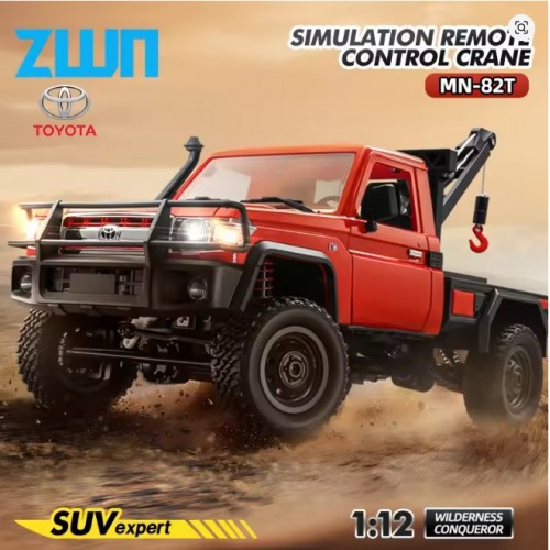 MNRC MN-82T simulation full ratio 1:12 pickup truck rescue trailer model four-wheel drive off-road RC 