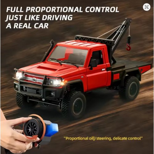 MNRC MN-82T simulation full ratio 1:12 pickup truck rescue trailer model four-wheel drive off-road RC 