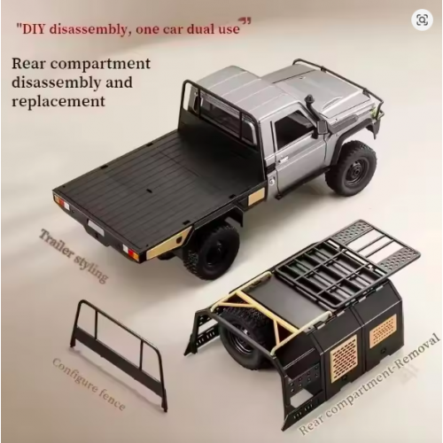 MNRC MN82S 1:12 RC Off-Road Pickup Truck – Retro Full-Scale 4WD 2.4GHz RC Car with 280 Motor for Kids & Adults