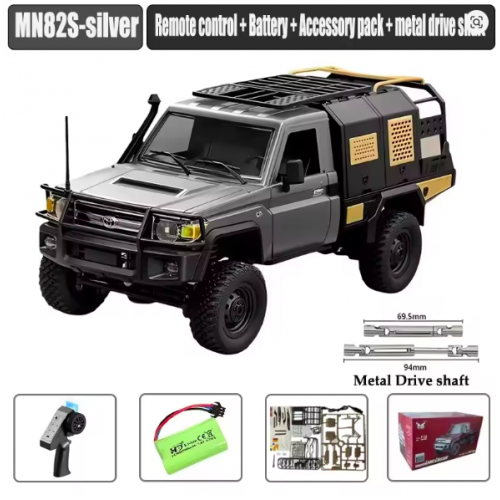 MNRC MN82S 1:12 RC Off-Road Pickup Truck – Retro Full-Scale 4WD 2.4GHz RC Car with 280 Motor for Kids & Adults