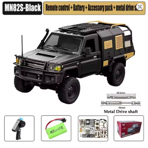 MNRC MN82S 1:12 RC Off-Road Pickup Truck – Retro Full-Scale 4WD 2.4GHz RC Car with 280 Motor for Kids & Adults
