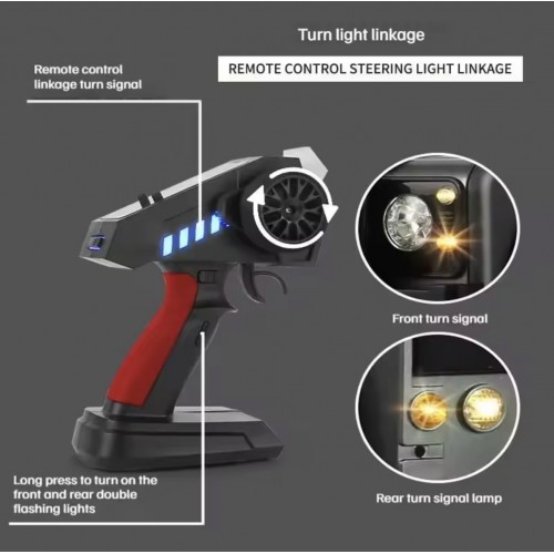 MNRC MN999 1/10 Scale 4WD Land Rover Defender RC Rock Crawler RTR – LED Lights & Metal Shocks (Gray)