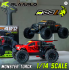 Rlaarlo ROG1 Gladiator 1/14 Brushless 4WD RC Monster Truck – RTR Off-Road Electric Car with 3S Battery