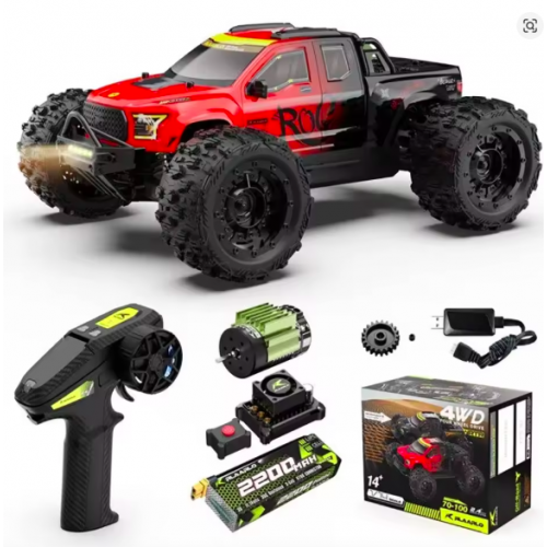 Rlaarlo ROG1 Gladiator 1/14 Brushless 4WD RC Monster Truck – RTR Off-Road Electric Car with 3S Battery Rlaarlo ROG1 Gladiator 1/14 Brushless 4WD RC Monster Truck – RTR Off-Road Electric Car with 3S Battery