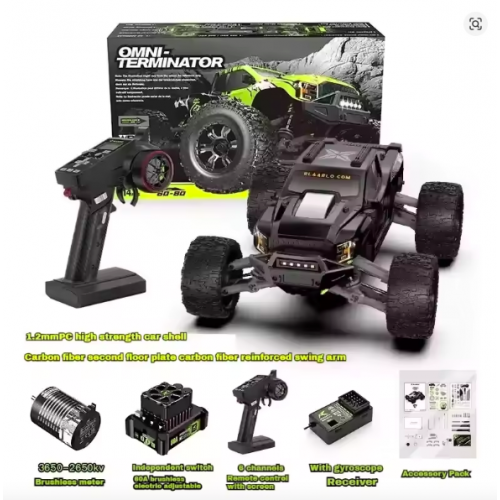 Rlaarlo RZ001 1/10 Brushless 4WD RC Monster Truck – Omnipotent Terminator High-Speed Off-Road Electric Car Rlaarlo RZ001 1/10 Brushless 4WD RC Monster Truck – Omnipotent Terminator High-Speed Off-Road Electric Car