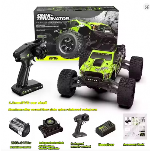 Rlaarlo RZ001 1/10 Brushless 4WD RC Monster Truck – Omnipotent Terminator High-Speed Off-Road Electric Car Rlaarlo RZ001 1/10 Brushless 4WD RC Monster Truck – Omnipotent Terminator High-Speed Off-Road Electric Car