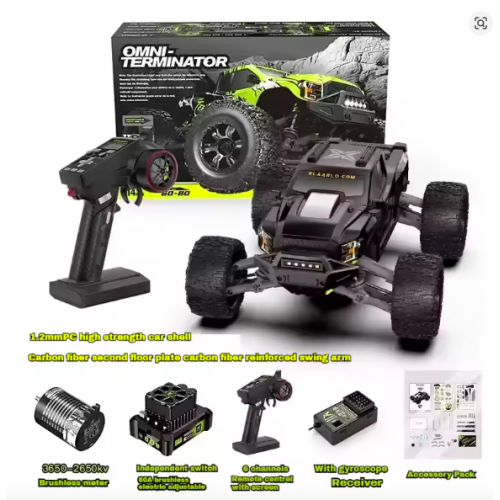 Rlaarlo RZ001 1/10 Brushless 4WD RC Monster Truck – Omnipotent Terminator High-Speed Off-Road Electric Car Rlaarlo RZ001 1/10 Brushless 4WD RC Monster Truck – Omnipotent Terminator High-Speed Off-Road Electric Car