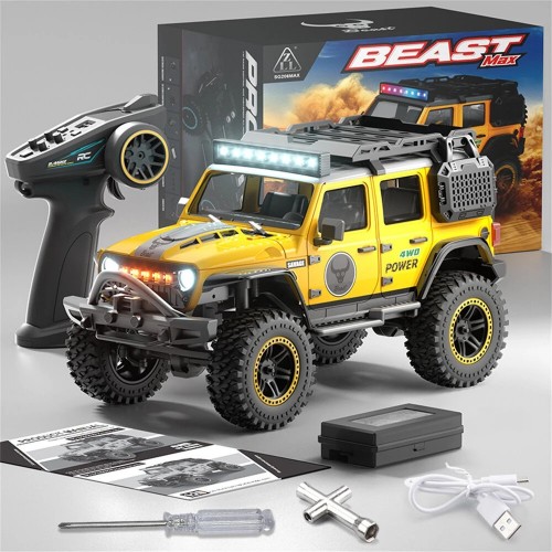 ZLL SG206 PRO/MAX RTR 1/20 2.4G 4WD Brushed/Brushless RC Car Wrangler Rock Crawler Off-Road Climbing Truck LED Lights Metal Frame Full Proportional Vehicles Models Toys