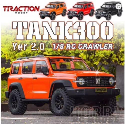 Traction Hobby KM Tank300 V2 RC Crawler – 1/8 Scale 4WD RTR Rock Crawler
