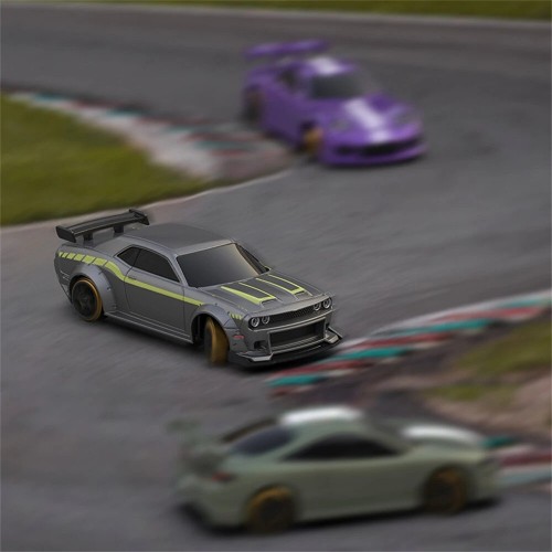 TURBO RACING 1:76 Scale Drift RC Car with Gyro Mini Full Proportional RTR 2.4GHZ Remote Control with 2 Replaceable Body Shell (C65-GREY) TURBO RACING 1:76 Scale Drift RC Car with Gyro Mini Full Proportional RTR 2.4GHZ Remote Control with 2 Replaceable Body Shell (C65-GREY)