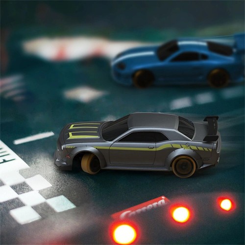 TURBO RACING 1:76 Scale Drift RC Car with Gyro Mini Full Proportional RTR 2.4GHZ Remote Control with 2 Replaceable Body Shell (C65-GREY) TURBO RACING 1:76 Scale Drift RC Car with Gyro Mini Full Proportional RTR 2.4GHZ Remote Control with 2 Replaceable Body Shell (C65-GREY)