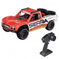 UDIRC UD1002P 1/10 2.4G 4WD 65km/h Brushless RC Car Desert Off-Road Short Course Truck with ESP Gyro Rear Straight Bridge Hobbywing ESC Three Diffs Oil Shock LED Light Vehicles Models Toys - Red