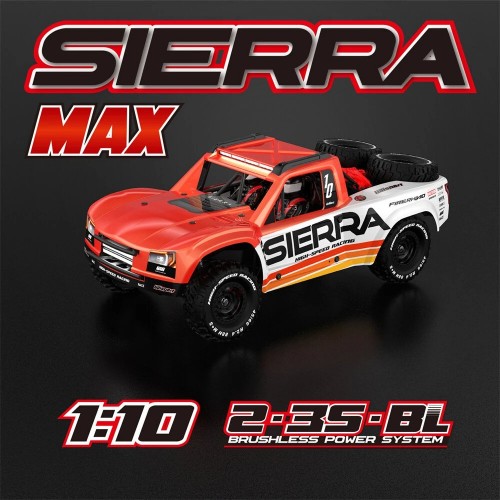 UDIRC UD1002P 1/10 2.4G 4WD 65km/h Brushless RC Car Desert Off-Road Short Course Truck with ESP Gyro Rear Straight Bridge Hobbywing ESC Three Diffs Oil Shock LED Light Vehicles Models Toys - Red