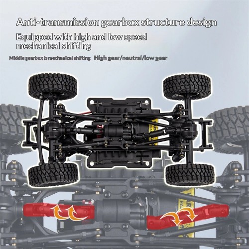 UDIRC UCX1802PRO RTR 1/18 2.4G 4WD Brushless RC Car for TOYOTA Land Cruiser Prado LC250 Official Licensed Rock Crawler Off-Road Climbing Truck LED Light Metal Gears Vehicles Models Toys 