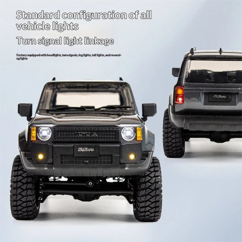 UDIRC UCX1802PRO RTR 1/18 2.4G 4WD Brushless RC Car for TOYOTA Land Cruiser Prado LC250 Official Licensed Rock Crawler Off-Road Climbing Truck LED Light Metal Gears Vehicles Models Toys 