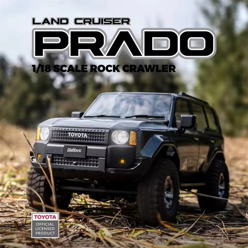 UDIRC UCX1802PRO RTR 1/18 2.4G 4WD Brushless RC Car for TOYOTA Land Cruiser Prado LC250 Official Licensed Rock Crawler Off-Road Climbing Truck LED Light Metal Gears Vehicles Models Toys 