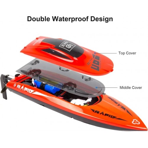 UDIRC RC Boat UDI009 2.4Ghz Remote Control High Speed Electronic Racing Boat 