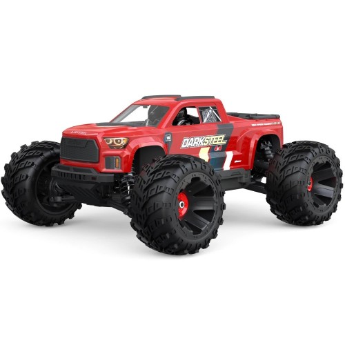 UDIRC 1610 PRO RTR 1/16 2.4G 4WD 65km/h Brushless RC Car LED Light Full Proportional Off-Road Climbing Truck High Speed Large Foot Remote Control Vehicles Models Oil Filled Shocks Metal Dogbone Toys - Red