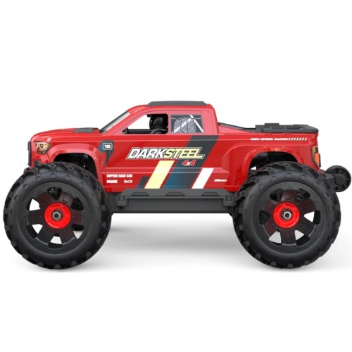 UDIRC 1610 PRO RTR 1/16 2.4G 4WD 65km/h Brushless RC Car LED Light Full Proportional Off-Road Climbing Truck High Speed Large Foot Remote Control Vehicles Models Oil Filled Shocks Metal Dogbone Toys - Red