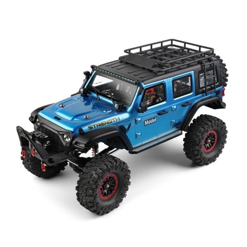 Wltoys 104010 RTR 1/10 2.4G 4WD RC Car Rock Crawler Off-Road Climbing Truck Full Proportional LED Light Vehicles Models Toys - Blue Standard Version