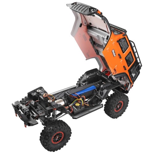 Wltoys 104010 RTR 1/10 2.4G 4WD RC Car Rock Crawler Off-Road Climbing Truck Full Proportional LED Light Vehicles Models Toys - Blue Standard Version